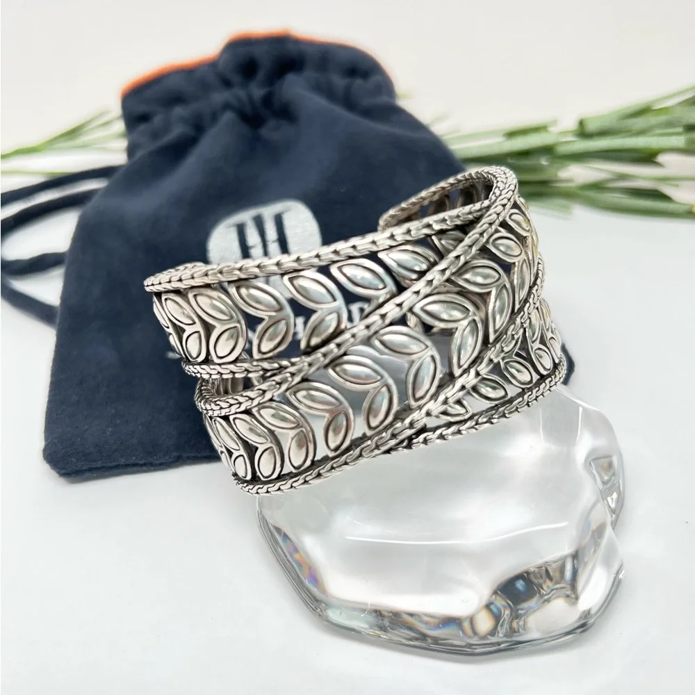 John Hardy Kawung Wide Cuff Bracelet .925